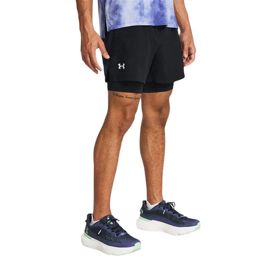 Shorts UA Launch 2 in 1 13 cm da uomo Under Armour | 13826400001